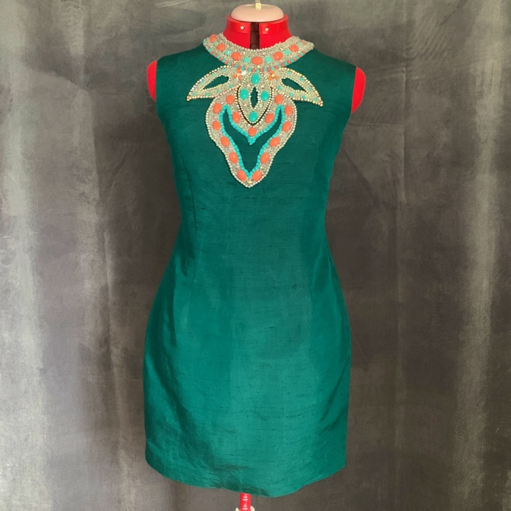 Green Bejewelled Dress
